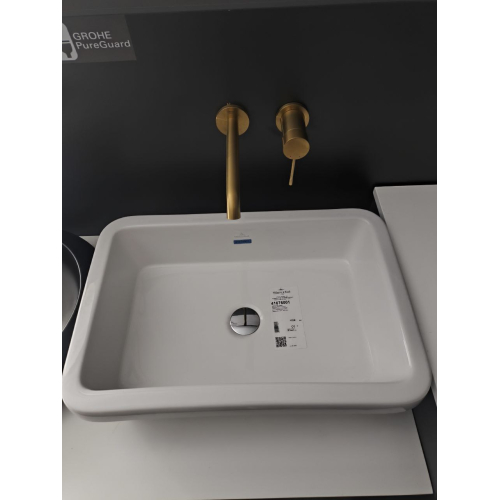 Умивальник врізний в стільницю прямокутний VILLEROY & BOCH ARCHITECTURA 61.5х41.5 см (41676001) (Пошкоджені борти)