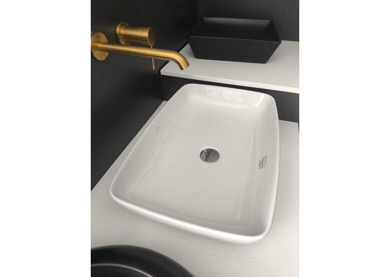 Умивальник на стільницю Villeroy & Boch Artis 58х38 см Titan Ceram (41725801) (Сантехнічний недолив)