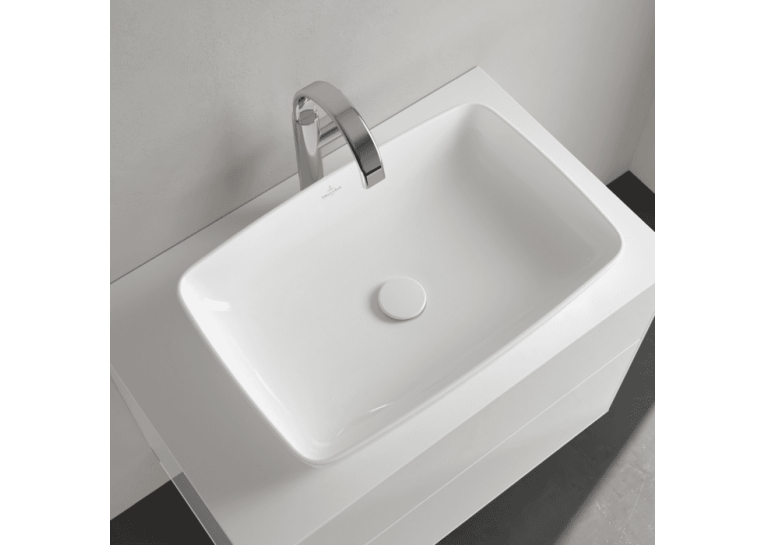 Умивальник на стільницю Villeroy & Boch Artis 58х38 см Titan Ceram (41725801) (Сантехнічний недолив)