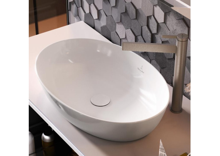 Умивальник на стільницю овальний Villeroy & Boch Artis 61х41 см 41986101