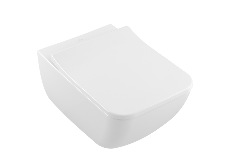 Унітаз підвісний з кришкою Villeroy&Boch Venticello DirectFlush 37,5 x 56 см, білий (4611R001_8M22S101)