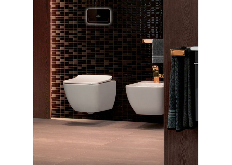 Унітаз підвісний з кришкою Villeroy&Boch Venticello DirectFlush 37,5 x 56 см, білий (4611R001_8M22S101)