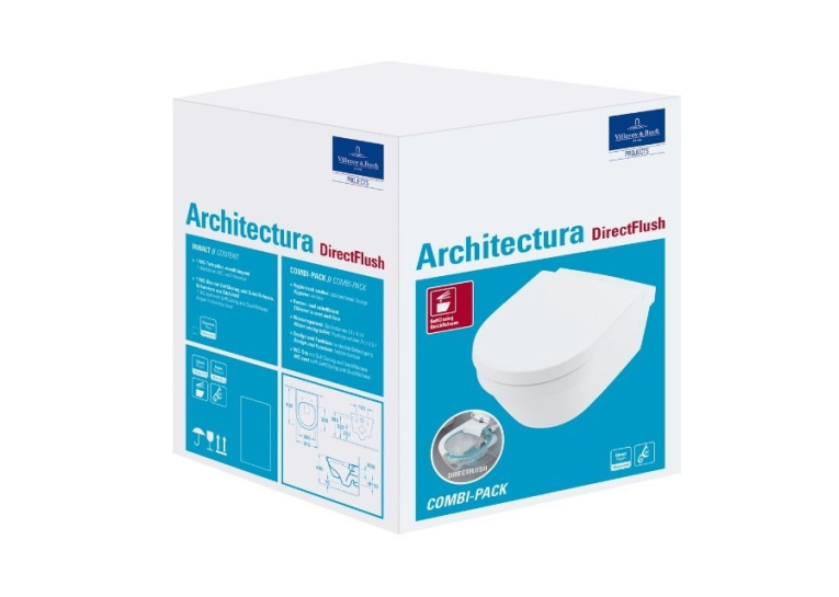  Унітаз підвісний VILLEROY&BOCH Architecture New з сидінням Slow closing 4694HR01