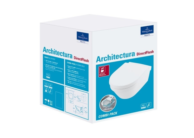  Унітаз підвісний VILLEROY&BOCH Architecture New з сидінням Slow closing 4694HR01