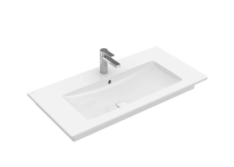 Умывальник мебельный VILLEROY & BOCH VERITY LINE 100х50см, прямоугольный, белый альпин (4A12AL01)