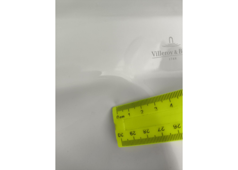 Умивальник подвійний підвісний прямокутний на два змішувача Villeroy&Boch SENTIQUE 130х52 см (5126D1R2) (Сантехнічний недолив)