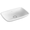 Умивальник на стільницю VILLEROY & BOCH LOOP & FRIENDS 58х38 см в комплекті з донним клапаном та підставкою (51540001) (Сантехнічний недолив)
