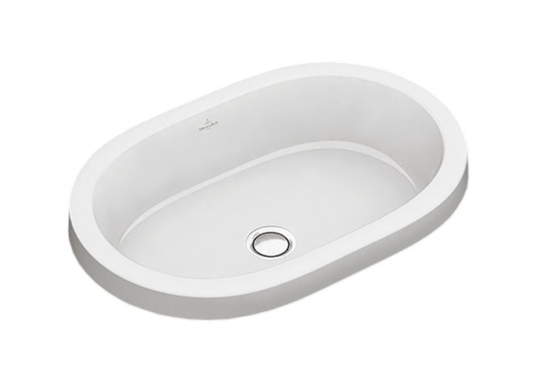 Умивальник овальний врізний в стільницю VILLEROY & BOCH ARCHITECTURA 61.5х41.5 см (41666001) (Сантехнічний недолив)