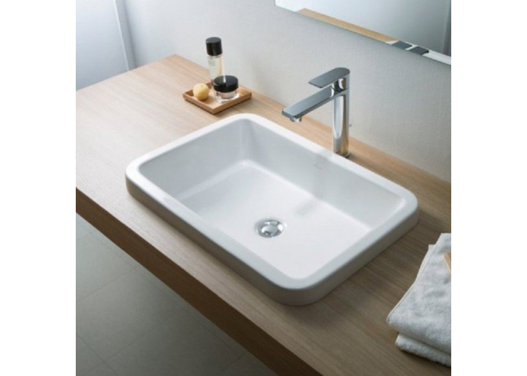 Умивальник врізний в стільницю прямокутний VILLEROY & BOCH ARCHITECTURA 61.5х41.5 см (41676001) (Пошкоджені борти)