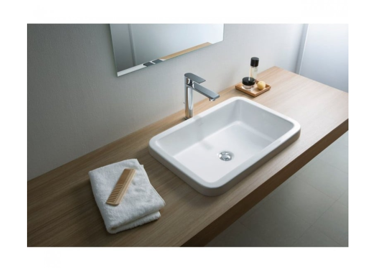 Умивальник врізний в стільницю прямокутний VILLEROY & BOCH ARCHITECTURA 61.5х41.5 см (41676001) (Пошкоджені борти)