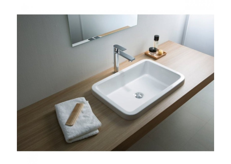 Умивальник врізний в стільницю прямокутний VILLEROY & BOCH ARCHITECTURA 61.5х41.5 см (41676001) (1-2 сорт)