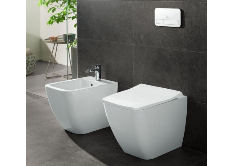 Унитаз приставной Villeroy & Boch VENTICELLO 4613R001 + Сидение Villeroy & Boch VENTICELLO SlimSeat  9M79S101 (4611RS01)