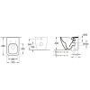 Унитаз приставной Villeroy & Boch VENTICELLO 4613R001 + Сидение Villeroy & Boch VENTICELLO SlimSeat  9M79S101 (4611RS01)