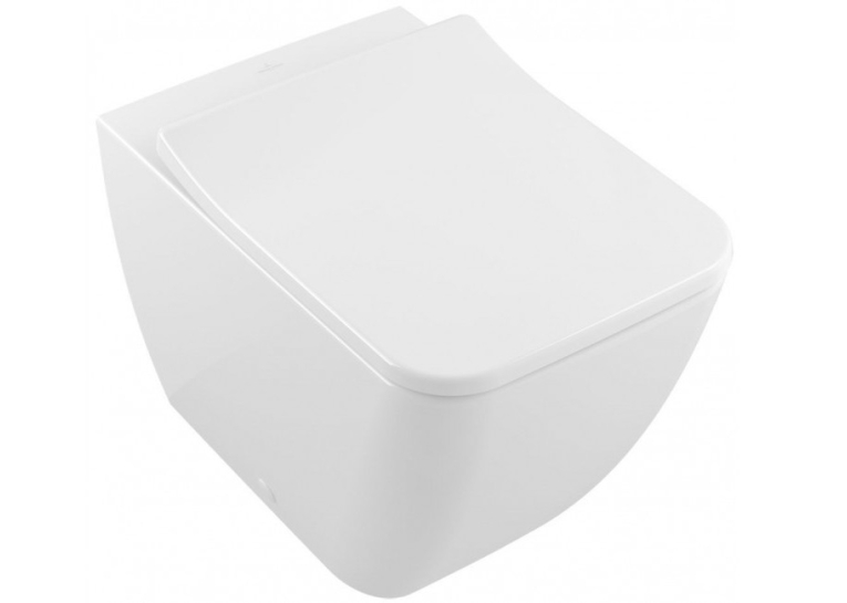 Унитаз приставной Villeroy & Boch VENTICELLO 4613R001 + Сидение Villeroy & Boch VENTICELLO SlimSeat  9M79S101 (4611RS01)