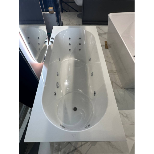 Ванна гідромасажна кварилова прямокутна VILLEROY & BOCH Libra 180x80см uBQ180LIB2V-01Gidro