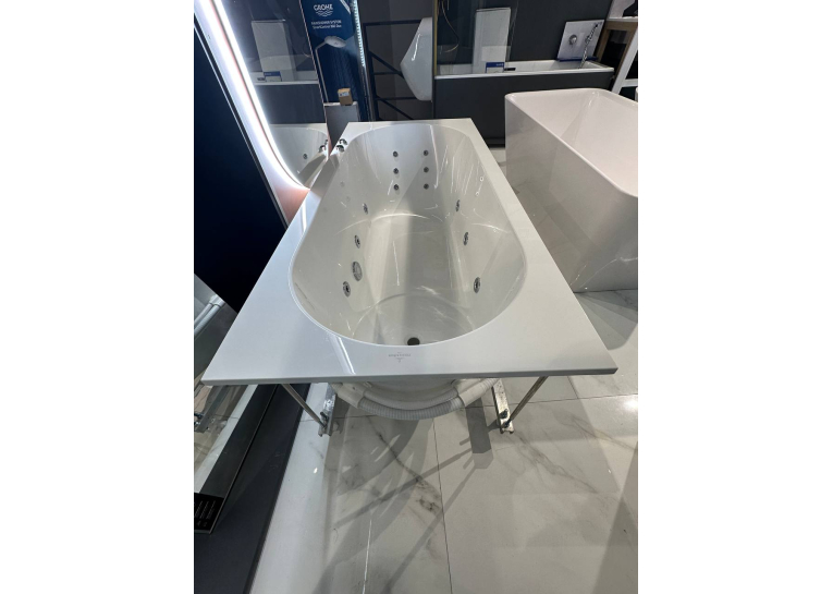 Ванна гідромасажна кварилова прямокутна VILLEROY & BOCH Libra 180x80см uBQ180LIB2V-01Gidro