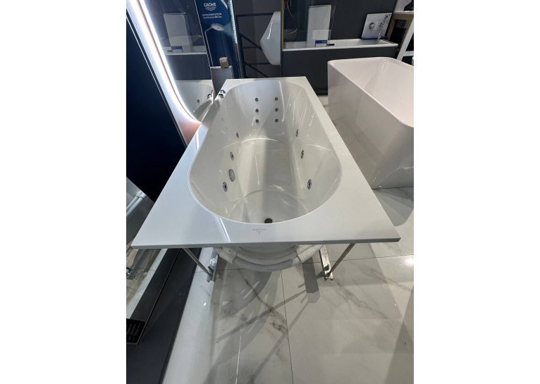 Ванна гідромасажна кварилова прямокутна VILLEROY & BOCH Libra 180x80см uBQ180LIB2V-01Gidro