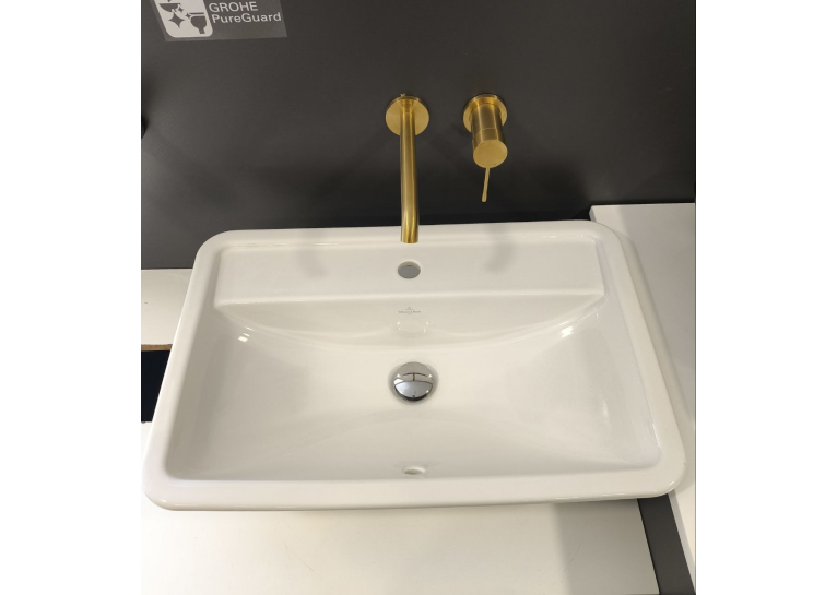 Умивальник врізний в стільницю прямокутний VILLEROY & BOCH LOOP & FRIENDS 67,5х45 см 51456001 (Сантехнічний недолив)
