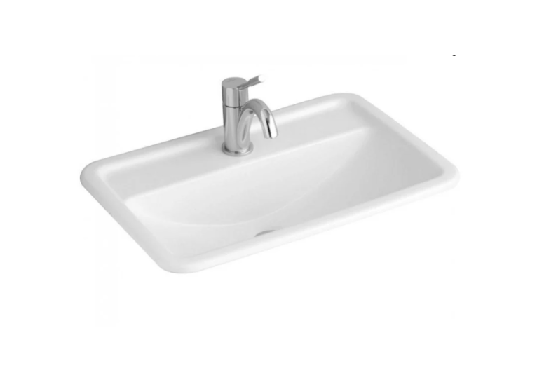 Умивальник врізний в стільницю прямокутний VILLEROY & BOCH LOOP & FRIENDS 67,5х45 см 51456001 (Сантехнічний недолив)