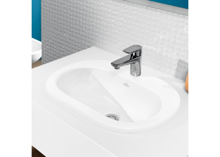 Умывальник овальный врезной в столешницу VILLEROY & BOCH O.NOVO 56х40 см (41615601) UM (Сентехнический недолив)