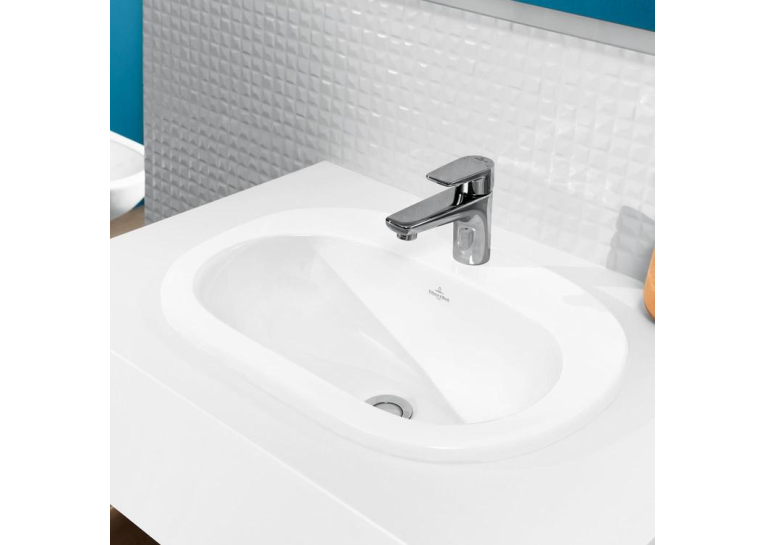 Умывальник овальный врезной в столешницу VILLEROY & BOCH O.NOVO 56х40 см (41615601) UM (Сентехнический недолив)