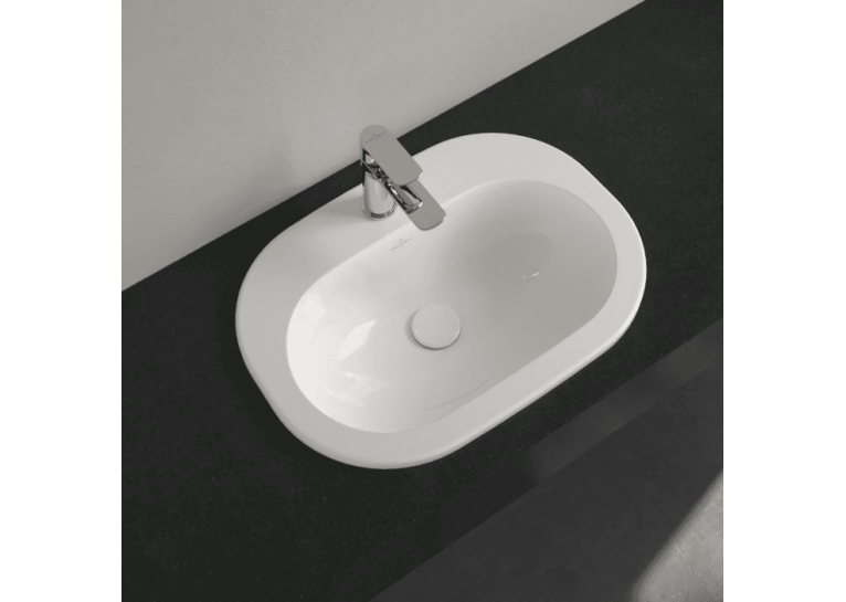 Умывальник овальный врезной в столешницу VILLEROY & BOCH O.NOVO 56х40 см (41615601) UM (Сентехнический недолив)