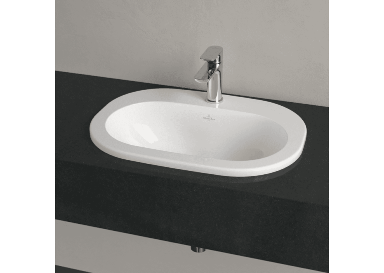 Умывальник овальный врезной в столешницу VILLEROY & BOCH O.NOVO 56х40 см (41615601) UM (Сентехнический недолив)