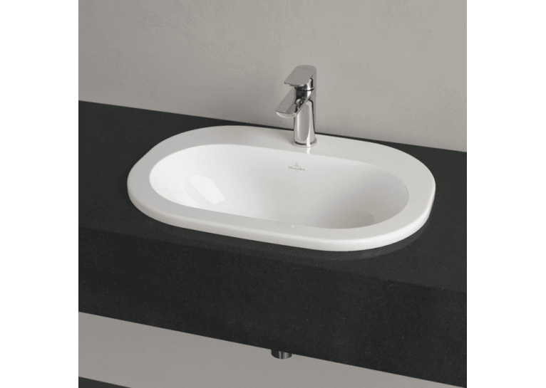 Умывальник овальный врезной в столешницу VILLEROY & BOCH O.NOVO 56х40 см (41615601) UM (Сентехнический недолив)