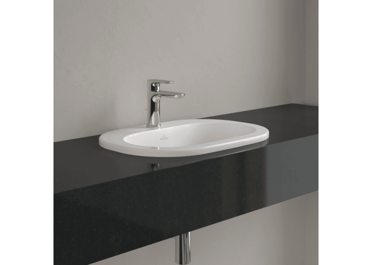 Умывальник овальный врезной в столешницу VILLEROY & BOCH O.NOVO 56х40 см (41615601) UM (Сентехнический недолив)
