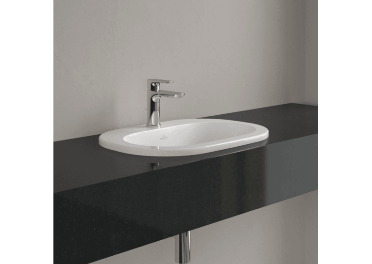 Умывальник овальный врезной в столешницу VILLEROY & BOCH O.NOVO 56х40 см (41615601) UM (Сентехнический недолив)