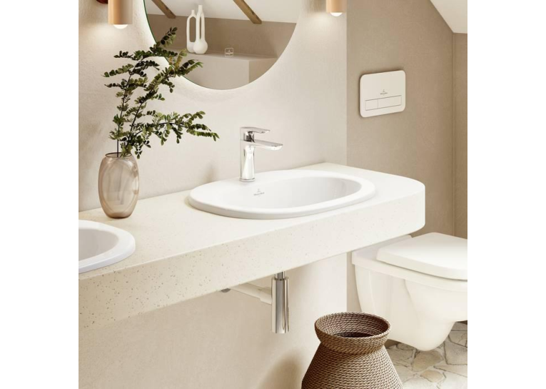 Умывальник овальный врезной в столешницу VILLEROY & BOCH O.NOVO 56х40 см (41615601) UM (Сентехнический недолив)