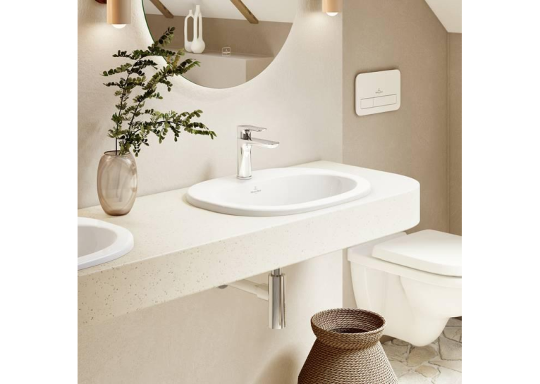 Умывальник овальный врезной в столешницу VILLEROY & BOCH O.NOVO 56х40 см (41615601) UM (Сентехнический недолив)