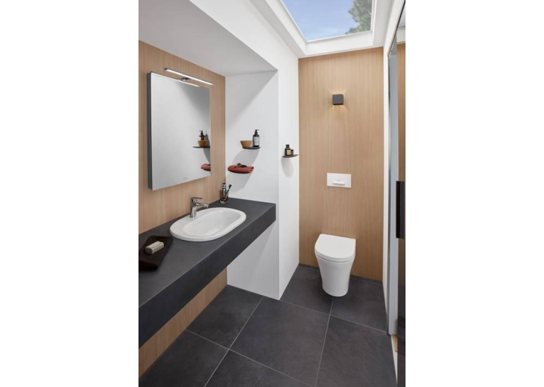Умывальник овальный врезной в столешницу VILLEROY & BOCH O.NOVO 56х40 см (41615601) UM (Сентехнический недолив)