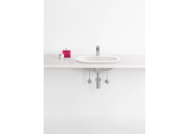 Умывальник овальный врезной в столешницу VILLEROY & BOCH O.NOVO 56х40 см (41615601) UM (Сентехнический недолив)