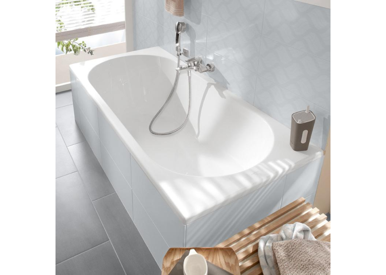 Ванна акрилова прямокутна VILLEROY&BOCH O.NOVO/CASSANDRA 170х75см uBA170CAS2V-01 (Уцінка)