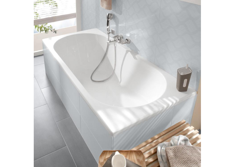 Ванна акрилова прямокутна VILLEROY&BOCH O.NOVO/CASSANDRA 170х75см uBA170CAS2V-01 (Уцінка)