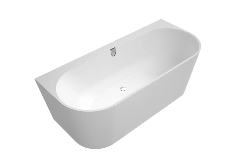 Ванна пристінна кварилова VILLEROY & BOCH Oberon 2.0 180x80см UBQ180OBR9CD00V-01