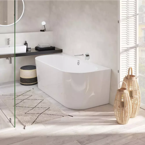 Ванна пристінна кварилова VILLEROY & BOCH Oberon 2.0 180x80см UBQ180OBR9CD00V-01