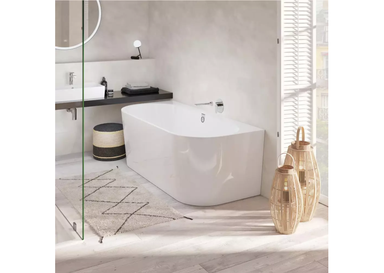 Ванна пристінна кварилова VILLEROY & BOCH Oberon 2.0 180x80см UBQ180OBR9CD00V-01
