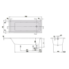 Ванна акрилова VILLEROY&BOCH TARGA Plus UBA171NES2v-01