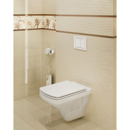 Сидіння для унітазу Cersanit EASY Duroplast K98-0090 (дюропласт антибактеріальний)