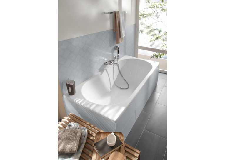 Ванна акрилова прямокутна VILLEROY&BOCH O.NOVO/CASSANDRA 170х75см uBA170CAS2V-01 (Уцінка)