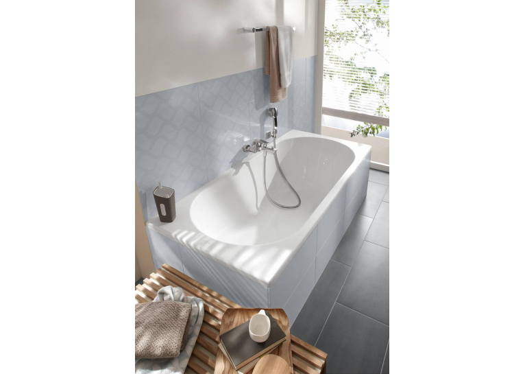Ванна акрилова прямокутна VILLEROY&BOCH O.NOVO/CASSANDRA 170х75см uBA170CAS2V-01 (Уцінка)