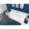 Ванна кварилова прямокутна VILLEROY&BOCH SQUARO EDGE 12 180*80см з ножками та зливом-переливом UBQ180SQE2DV-01 (Знижена в ціні позиція)