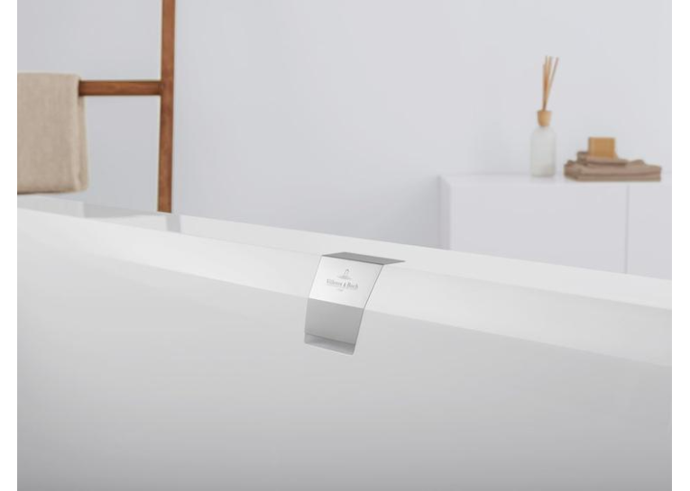 Ванна кварилова прямокутна VILLEROY&BOCH SQUARO EDGE 12 180*80см з ножками та зливом-переливом UBQ180SQE2DV-01 (Знижена в ціні позиція)