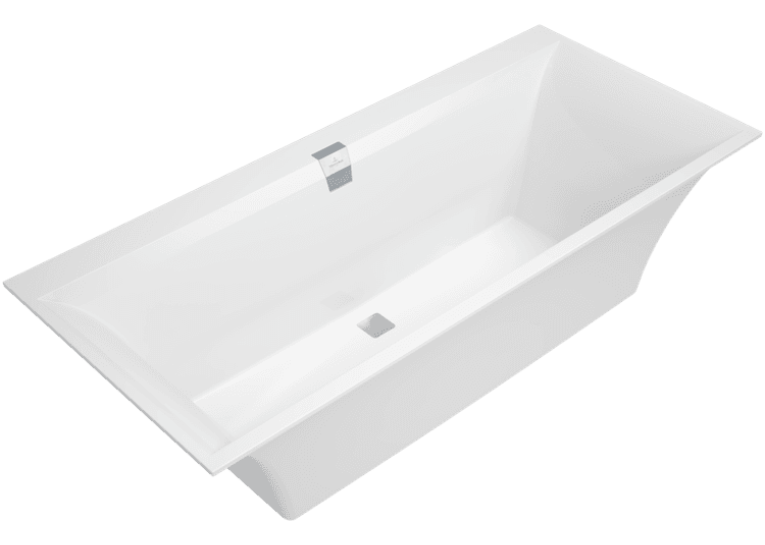 Ванна кварилова прямокутна VILLEROY&BOCH SQUARO EDGE 12 180*80см з ножками та зливом-переливом UBQ180SQE2DV-01 (Знижена в ціні позиція)