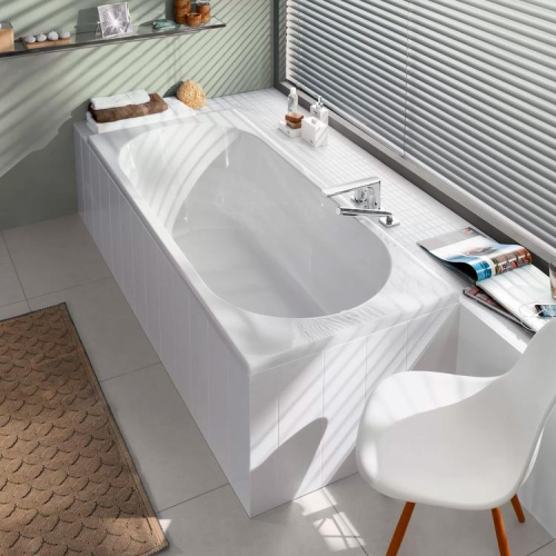 Ванна кварилова прямокутна VILLEROY & BOCH Oberon 180x80см UBQ180OBE2V-01 + ніжки U99740000