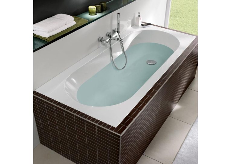 Ванная квариловая прямоугольная VILLEROY & BOCH Oberon 180x80см UBQ180OBE2V-01 + ножки U99740000