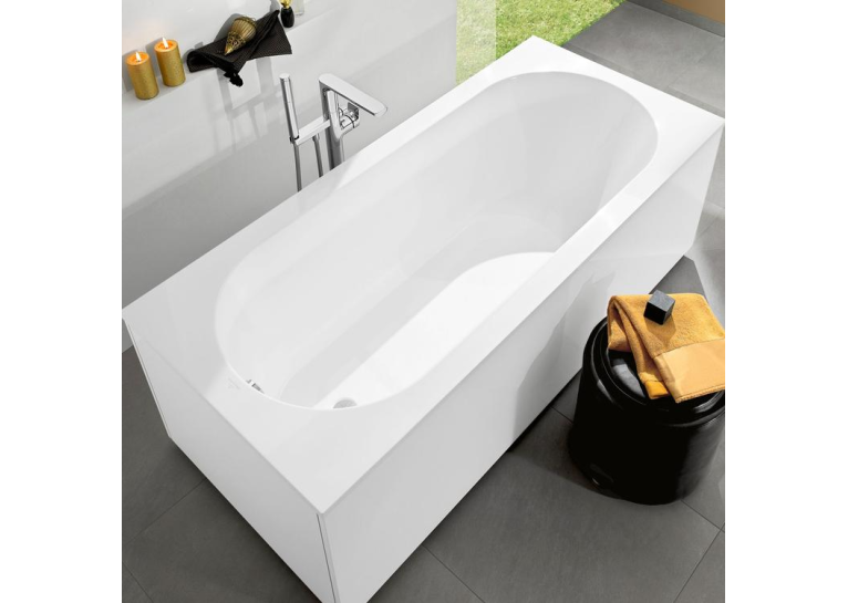 Ванная квариловая прямоугольная VILLEROY & BOCH Oberon 180x80см UBQ180OBE2V-01 + ножки U99740000