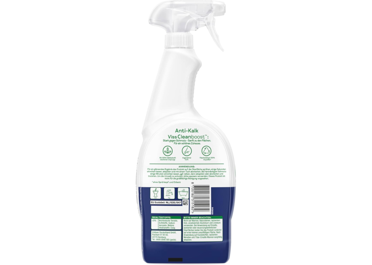 Средство для уборки Viss Anti-Kalk Cleanboost, 750 ml B09XBLZK33